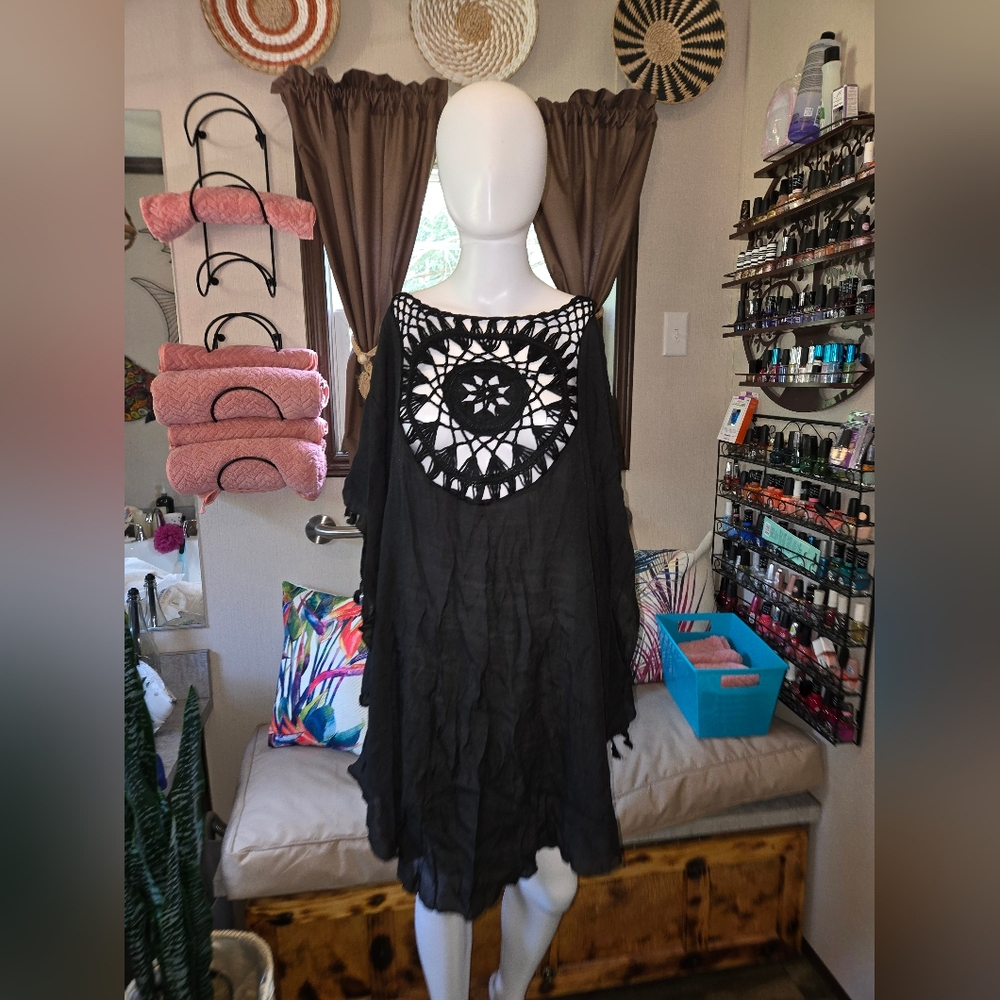NEW!  Swim Suit Cochet Cover Up - Picture 3 of 10